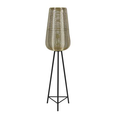 Light & Living Vloerlamp 'Adeta', goud+mat zwart, 147cm hoog