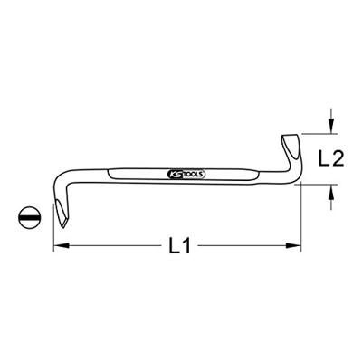 KS Tools 151.2676 Platte schroevendraaier DIN ISO 8764