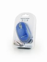 Optische muis USB blauw - thumbnail