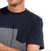 Heren pyjama shirt Korte mouw Jake - NOS -blauw - S - S - thumbnail