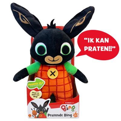 Spectron Pratende bing knuffel, 30cm