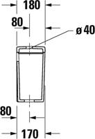Duravit D-Neo Reservoir 39,5x18x36 cm Wit - thumbnail