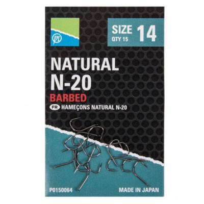 Preston Natural N-20 haken Size 18