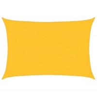 VidaXL Zonnezeil 160 g/m² rechthoekig 2x3 m hdpe geel - thumbnail