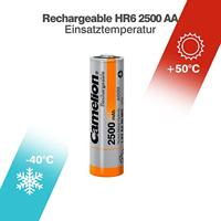 Camelion 17025406 - Ni-MH oplaadbare batterijen AA / HR6, 4 stuks, capaciteit 2500 mAh, oplaadbaar, krachtige wegwerpbatterijen voor elektronische apparaten voor optimale energievoorziening - thumbnail