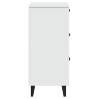 Nachtkastje VIKEN massief grenenhout wit - thumbnail