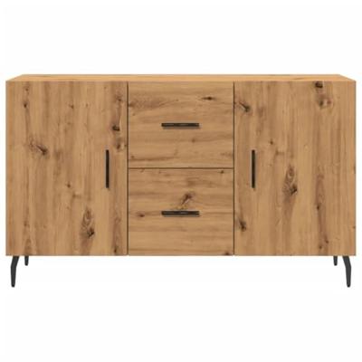 Dressoir 100x36x60 cm bewerkt hout artisanaal eikenkleurig Dressoir 100x36x60 cm bewerkt hout artisanaal eikenkleurig