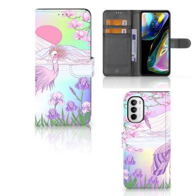 Motorola Moto G52 | Moto G82 | Telefoonhoesje | Met pasjeshouder | Bird Motorola Moto G52 | Moto G82 | Telefoonhoesje | Met pasjeshouder | Bird