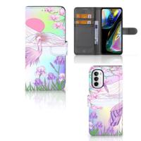 Motorola Moto G52 | Moto G82 | Telefoonhoesje | Met pasjeshouder | Bird - thumbnail