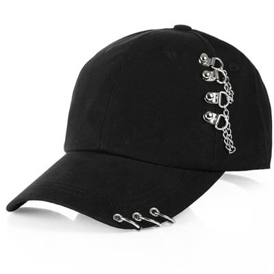 Persoonlijkheid ketting hoepel Baseballpet (zwart)