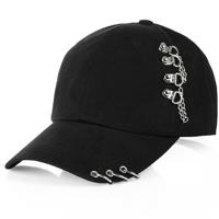 Persoonlijkheid ketting hoepel Baseballpet (zwart) - thumbnail