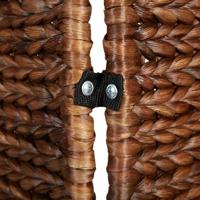 Kamerscherm met 5 panelen 205x180 cm waterhyacint bruin - thumbnail