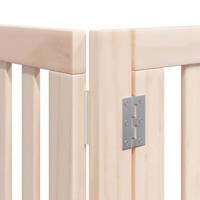 Hondenhek inklapbaar met deur 6 panelen 480 cm populierenhout - thumbnail