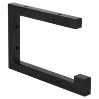 Differnz handdoekdrager 23 x 15 cm powder coated steel zwart - thumbnail