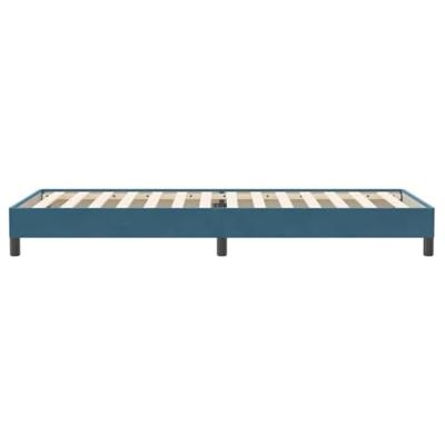 Boxspring zonder matras fluweel donkerblauw 100x220 cm