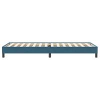 Boxspring zonder matras fluweel donkerblauw 100x220 cm - thumbnail