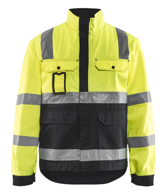 Blåkläder Jack, ongevoerd High-Vis 40231804 | High-Vis Geel/Zwart | Maat 6XL - 7330509347065