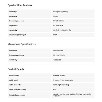 MEE audio M6 PRO In Ear oordopjes Kabel Zwart Headset, Bestand tegen zweet