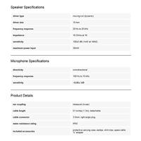 MEE audio M6 PRO In Ear oordopjes Kabel Zwart Headset, Bestand tegen zweet - thumbnail