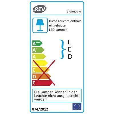 REV LED-lamp met bewegingsmelder voor vochtige ruimte LED LED vast ingebouwd 10 W Daglichtwit Wit
