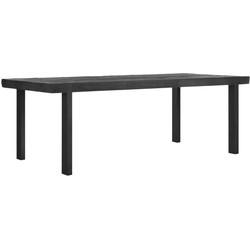 DTP Home Eettafel 'Beam' Teakhout, 225 x 100cm, kleur Zwart DTP Home Eettafel 'Beam' Teakhout, 225 x 100cm, kleur Zwart