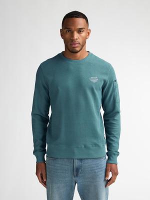 Petrol Sweater Round Neck M-1060-swr317 Sweater 6180 Oil Green