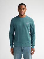 Petrol Sweater Round Neck M-1060-swr317 Sweater 6180 Oil Green - thumbnail