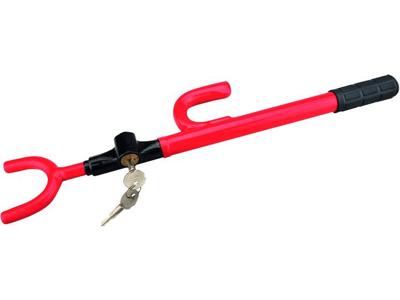 Basi KFZ 101 Diefstalbescherming, Stuurvergrendeling Mobiel inzetbaar Rood, Zwart