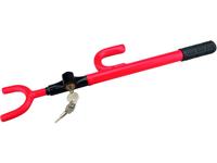 Basi KFZ 101 Diefstalbescherming, Stuurvergrendeling Mobiel inzetbaar Rood, Zwart - thumbnail