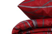Beddengoedset - 1 dekbedovertrek 220 x 240 cm + 2 kussenslopen 60 x 60 cm - 65% katoen, 35% polyester - Rood - thumbnail