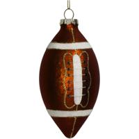 Ornament rugby ball glass brown 13cm Kersten - Kersten - thumbnail
