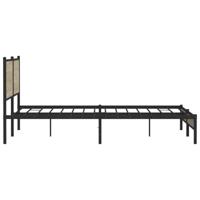 Bedframe zonder matras metaal sonoma eikenkleurig 193x203 cm - thumbnail