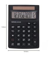 Bureaurekenmachine - MAUL - ECO 650 - 12 cijfers - Zwart - thumbnail