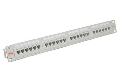 ROLINE Cat.5e (Class D), 19 patchpanel, 24 ports, UTP, grijs