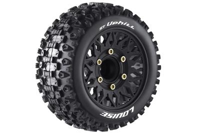 Louise ST-Uphill 1/10 stadium truck banden set soft - zwarte velg - 12,14,17mm hex