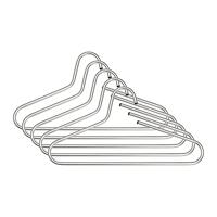 Set van 5 kledinghangers Glorie-N - thumbnail