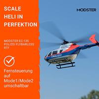 MODSTER EC-135 Polizei Österreich Scale RC helikopter RTF - thumbnail
