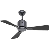 CasaFan ECO NEO III 92 BG-WN/SI WiFi Flügel Wenge/silber Plafondventilator 12 W (Ø x h) 92 cm x 360 mm Basaltgrijs Met afstandsbediening, Timer, Met - thumbnail