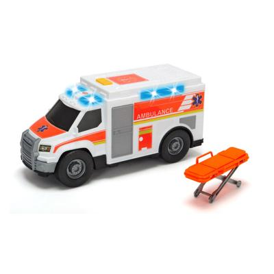 Dickie ambulance en stretcher met licht en geluid