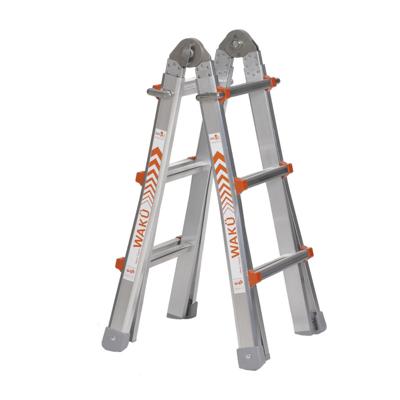 Waku Telescoopladder vouwladder 4x3 treden - 1413800100