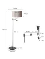 Steinhauer vloerlamp Stang - zwart - metaal - 7190ZW - thumbnail