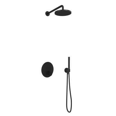 Hotbath Cobber Complete Thermostatische Douche Inbouwset Zwart Mat IBS22