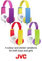 JVC HA-KD5-V-E On Ear koptelefoon Kabel Lila, Groen Volumebegrenzing, Lichtgewicht Kinderen - thumbnail