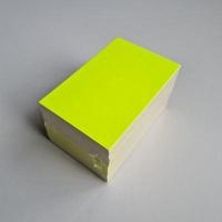 Prijskaart blanco fluor geel 8x12cm100st - 8 stuks - thumbnail