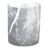 PTMD bloempot marmy cilinder zwart m 20 cm | 6 stuks - thumbnail