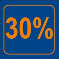 Raambiljet 30% , afmeting 24x23 cm. - thumbnail