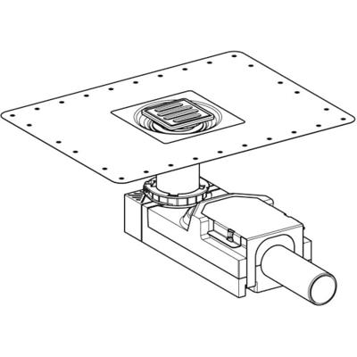 Doucheput Vloer Geberit Ruwbouwset 9-20 cm Waterslot 50 mm 154050001