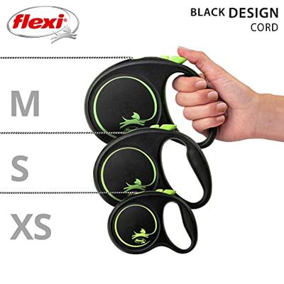 FLEXI ROLLIJN BLACK DESIGN CORD GROEN S 5 MTR TOT 12 KG