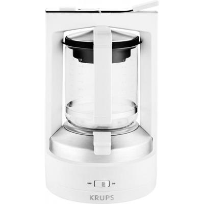 Krups KM468210 Koffiezetapparaat Wit Capaciteit koppen: 12 Met drukzetsysteem