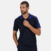 Ragetta RG1740 Contrast Coolweave Polo - Seal Grey (Solid)/Black - XL - thumbnail